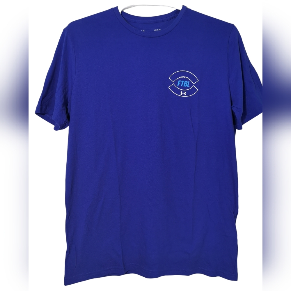 Under Armour heatgear Football Graphics Men's T-Shirt Loose Navy Blue Size L
